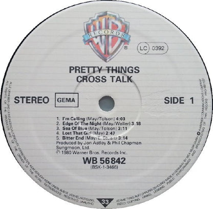 Pretty Things* : Cross Talk (LP, Album)