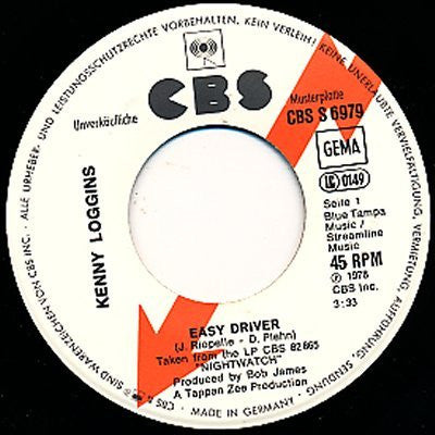 Kenny Loggins : Easy Driver (7", Single, Promo)