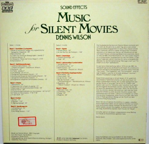 Dennis Wilson (12) : Music For Silent Movies (LP, Mono)