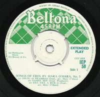 Mary O'Hara : Songs Of Erin No. 3 (7", EP)