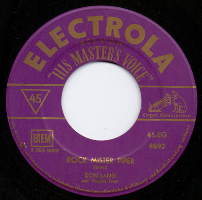 Don Lang And His Frantic Five : Rock Mister Piper / Rock Around The Cookhouse (7", Single)