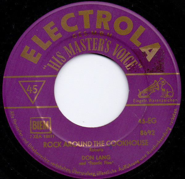 Don Lang And His Frantic Five : Rock Mister Piper / Rock Around The Cookhouse (7", Single)