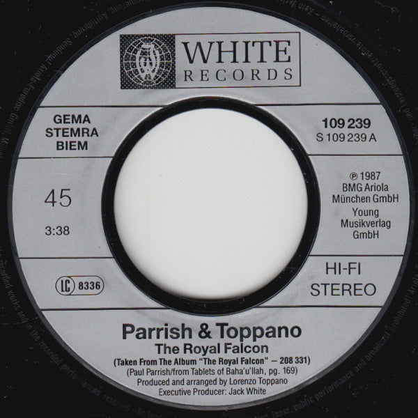 Parrish & Toppano : The Royal Falcon (7", Single)