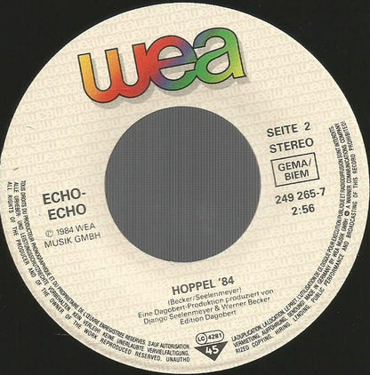 Echo Echo : Jeder Tag Mit Dir (…war Die Tränen Wert) (7", Single)