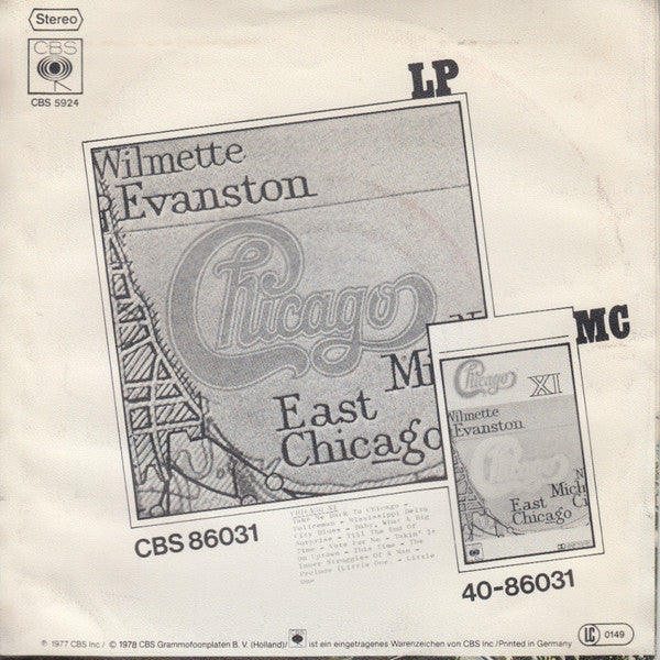 Chicago (2) : Take Me Back To Chicago (7", Single)
