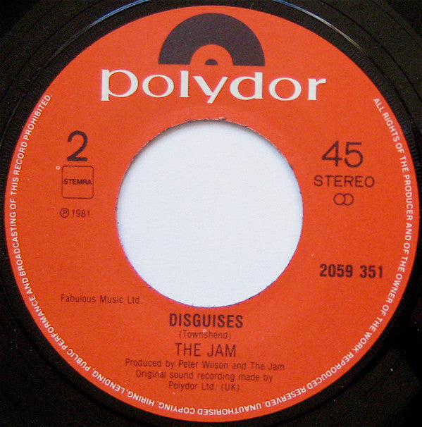 The Jam : Funeral Pyre (7", Single)