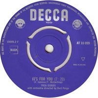 Trea Dobbs : Secret Love / It's For You (7", Single, Mono)