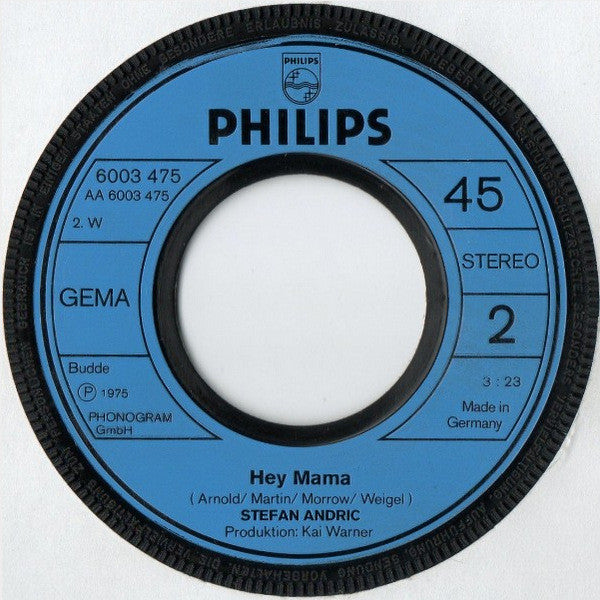 Stefan Andric : Mädchen Mit 17 / Hey Mama (7", Single)