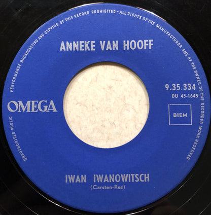 Anneke Van Hooff (2) : Mijn Sweetheart's Guitaar (7", Single)