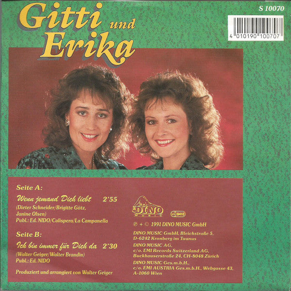 Gitti & Erika : Wenn Jemand Dich Liebt (7", Single)