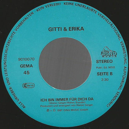 Gitti & Erika : Wenn Jemand Dich Liebt (7", Single)
