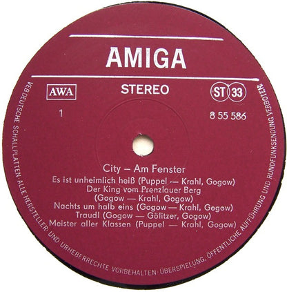 City (3) : Am Fenster (LP, Album)