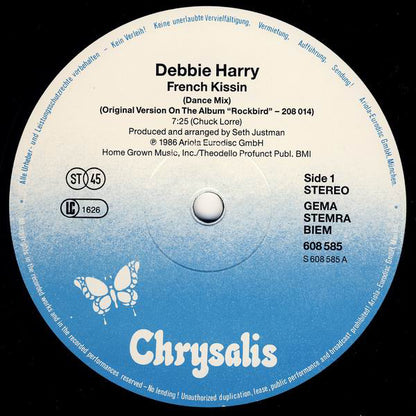 Deborah Harry : French Kissin (12", Maxi)