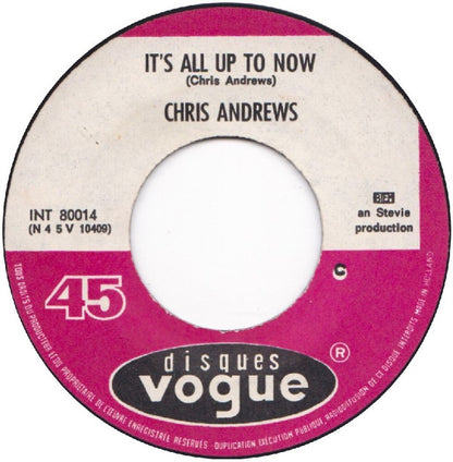 Chris Andrews (3) : To Whom It Concerns (7", Single)