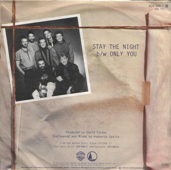 Chicago (2) : Stay The Night (7", Single)