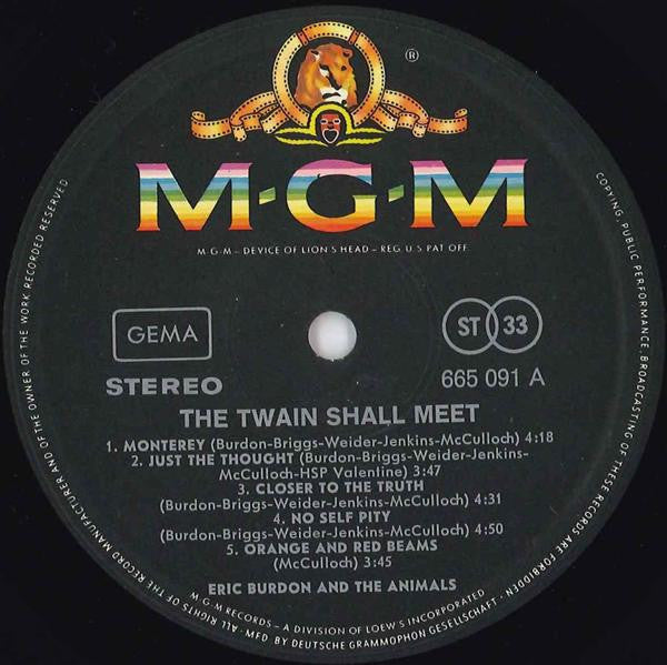 Eric Burdon & The Animals : The Twain Shall Meet (LP, Album, Bla)