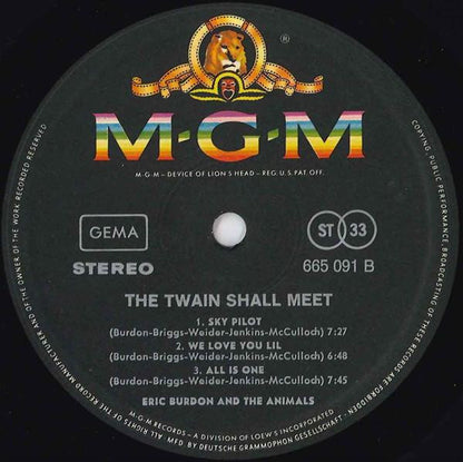 Eric Burdon & The Animals : The Twain Shall Meet (LP, Album, Bla)