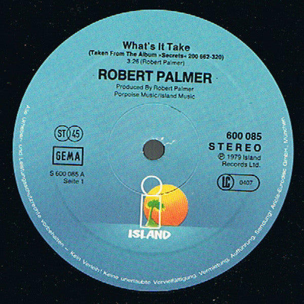 Robert Palmer : What's It Take / Best Of Both Worlds (12", Single)