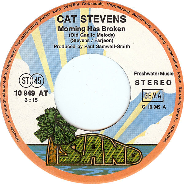 Cat Stevens : Morning Has Broken / Glad I'm Alive (7", Single)