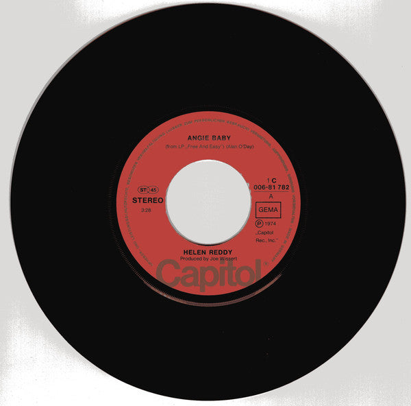 Helen Reddy : Angie Baby (7", Single)