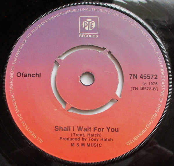 Ofanchi : Sweet Surrender / Shall I Wait For You (7", Single)