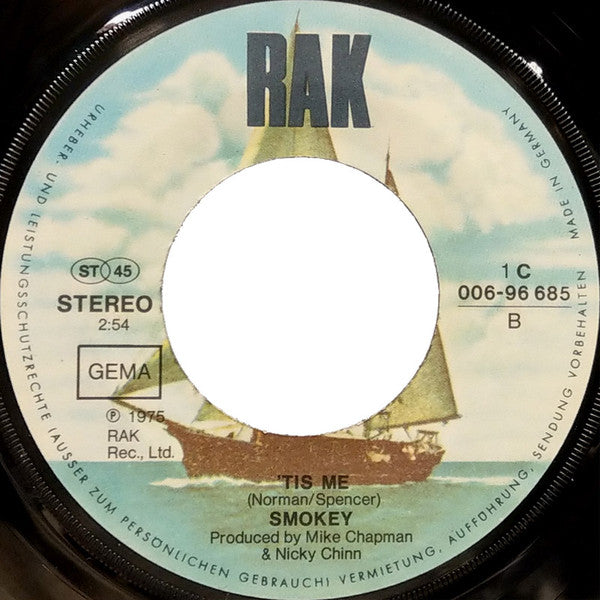 Smokie : If You Think You Know How To Love Me (7", Single)