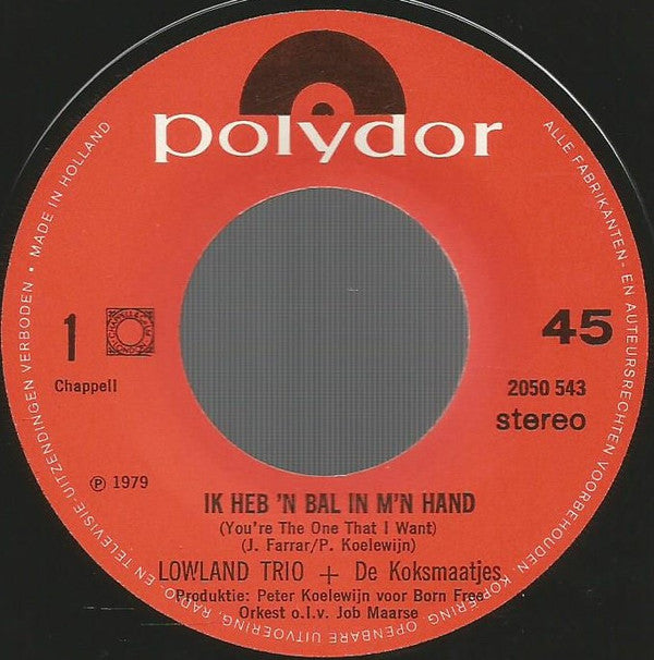 Lowland Trio & De Koksmaatjes : Ik Heb 'n Bal In M'n Hand / Tanke, Tanke, Tanke (7", Single)
