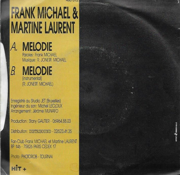 Frank Michael & Martine Laurent : Melodie (7", Single)