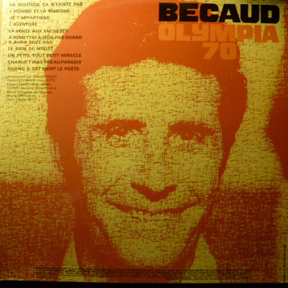 Gilbert Bécaud : Gilbert Bécaud A L'Olympia 1970 (LP, Album)