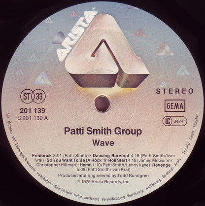 Patti Smith Group : Wave (LP, Album)