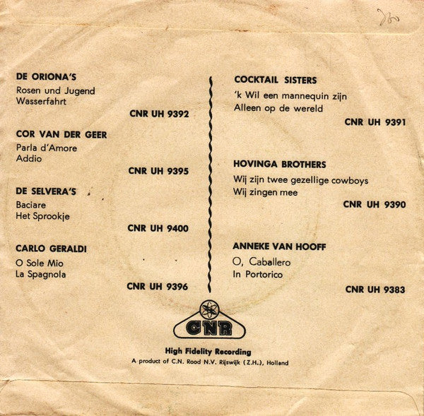 Carla Van Renesse : Het Dorp Van St. Bernadette  (7", Single)