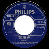 Kamahl : She's Not Easy (7", Single)