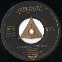 Pat Boone : There's A Gold Mine In The Sky / Remember You're Mine (7", Single, Mono)