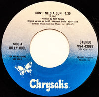 Billy Idol : Don't Need A Gun (7", Promo)