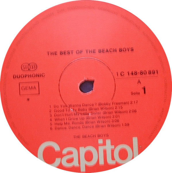 The Beach Boys : The Best Of The Beach Boys (LP, Comp, Red)