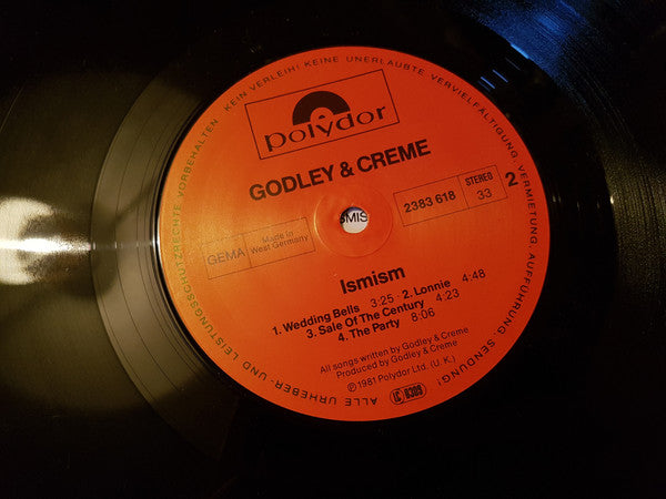 Godley + Creme* : Ismism (LP, Album)
