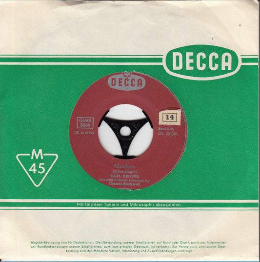 Karl Denver : Marcheta (7", Single)