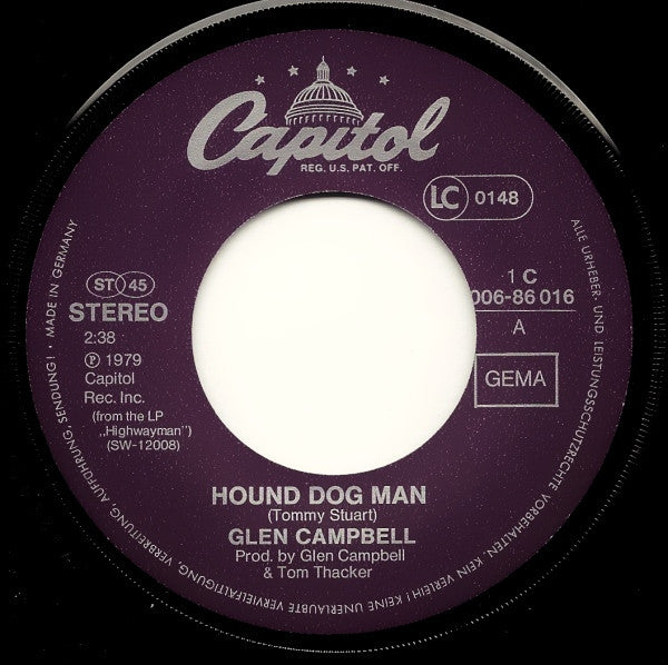 Glen Campbell : Hound Dog Man (7")