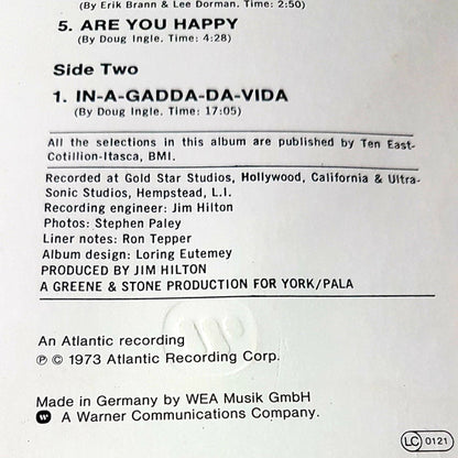 Iron Butterfly : In-A-Gadda-Da-Vida (LP, Album, RE)