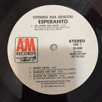 Esperanto (5) : Esperanto Rock Orchestra (LP, Album, Promo)