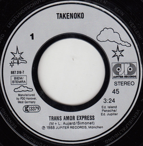 Takenoko : Trans Amor Express (7", Single)