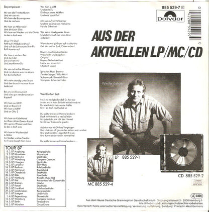 Konstantin Wecker : Bayernpower (7", Single)