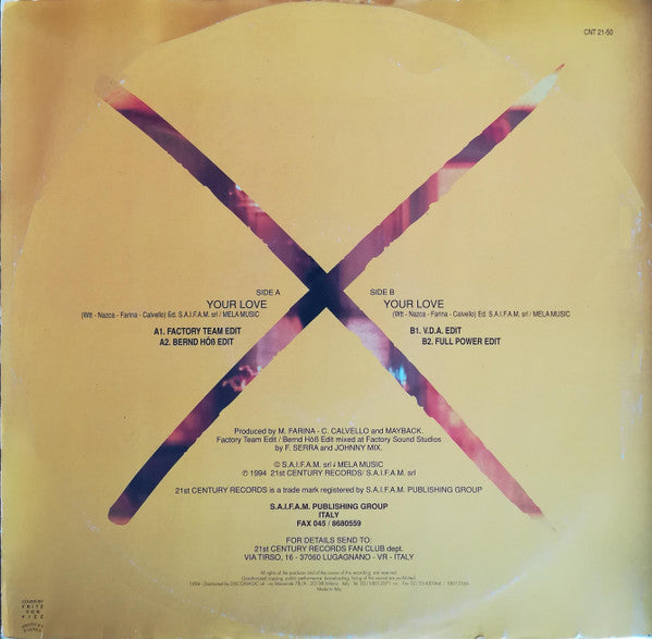 Radiorama : Your Love (12")