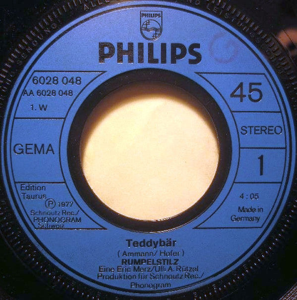 Rumpelstilz : Teddybär (7", Single)