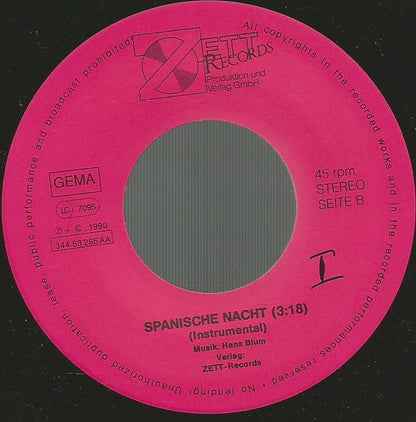 Dorthe Kollo : Spanische Nacht (7", Single)