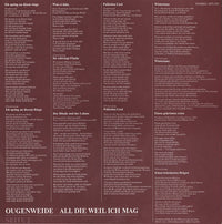 Ougenweide : All Die Weil Ich Mag (LP, Album)