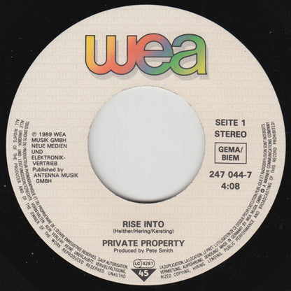 Private Property : Rise Into (7", Single)
