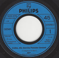 Boy (20) : Liebe, Die Durchs Fenster brennt (7", Single)
