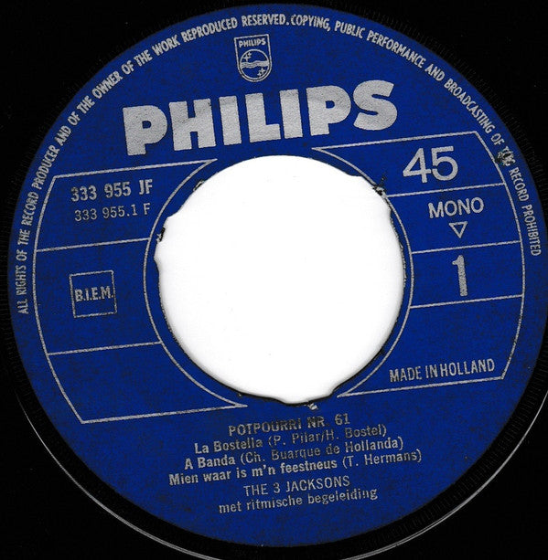 The 3 Jacksons : Potpourri Nr. 61 (7", Single)