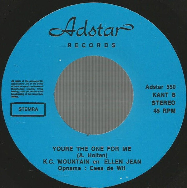 K.C. Mountain En Ellen Jean : Dicht Bij Elkaar (Together We're Strong) (7", Single)
